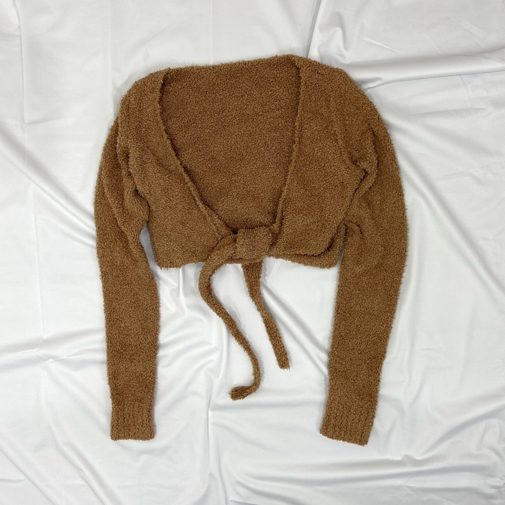 Skims Cozy Knit Wrap Top